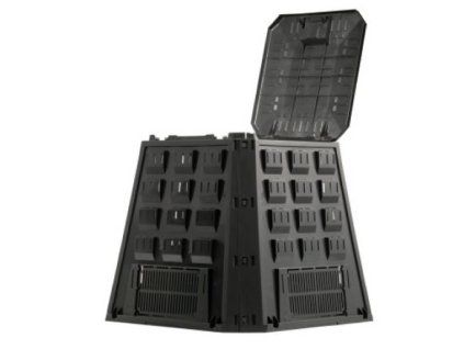 46149 komposter plastovy cerny 420l