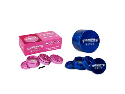 Čtyřdln kovov drtička Elements, 61mm Max Quality