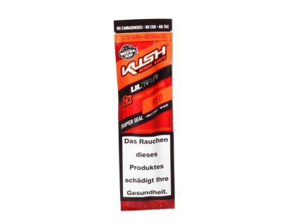 41069 kush herbal hemp blunt wraps ultra red 2 ks
