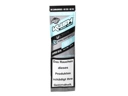 41072 kush herbal hemp blunt wraps ultra silver 2 ks