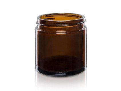 Skleněná dóza, hnědé sklo (Objem 500ml)