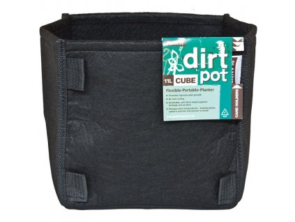 PLANT!T čtvercový textil. květník DirtPot 26l s uchem