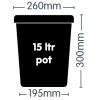 AutoPot 15ltr Pot