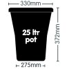 AutoPot 25ltr XL pot