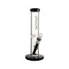 Groove Straight Tube 12" Black and Clear bong sklo