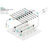 46029 3 thinkgrow model one led 4 bar 2x spectrum channels full spectrum deep red dr 1