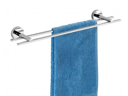 BEZ VRTÁNÍ VacuumLoc CAPRI - Věšák na ručníky, kovově lesklý