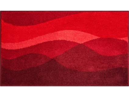 HILLS - Koupelnové předložky červené (Rozměr 60x100 cm)