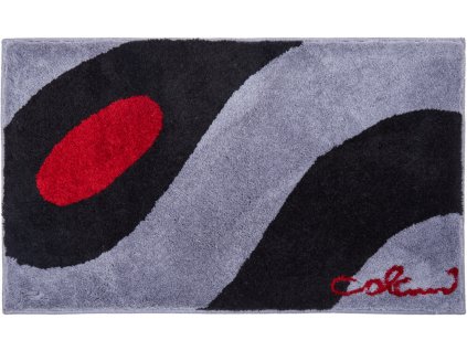 Colani 35 - Koupelnové předložky světle šedé černé (Rozměr 60x100 cm)