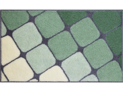 SHANGA - Koupelnová předložka zelená (Rozměr 60x100 cm)