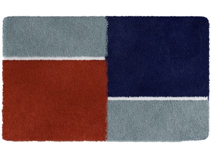 ENEMA - Koupelnová předložka červeno-modrá 50x60 cm s výřezem pro WC BATEX 8590507985853 B4682-006001048 156 1746