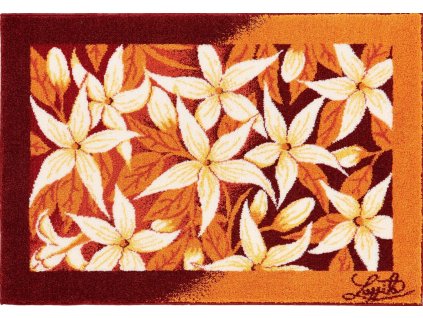 JASMINE - Koupelnová předložka oranžová (Rozměr 60x100 cm)