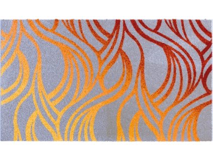 MAYRA - Koupelnová předložka oranžová (Rozměr 60x100 cm)