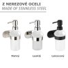 BEZ VRTÁNÍ TurboLoc OREA SHINE - Dávkovač mýdla, kovově lesklý 4008838301937 Z24282100