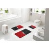 GELO - Koupelnová předložka červená 50x60 cm s výřezem pro WC BATEX 8590507985778 B4681-006001012 157 1738