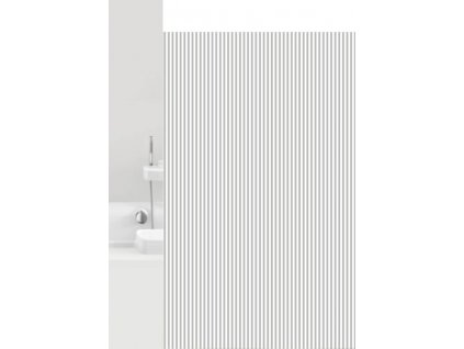 VERTICAL - Duschvorhang 180x200 cm, weiß-grau