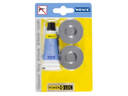 OHNE BOHREN PowerLoc - Klebeset schwarz für Premium, Classic, metallisch glänzend