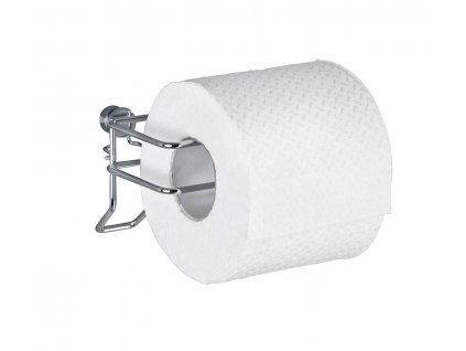 OHNE BOHREN Classic - Toilettenpapierhalter, metallisch glänzend