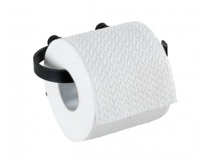 OHNE BOHREN Classic Plus - Toilettenpapierhalter, schwarz