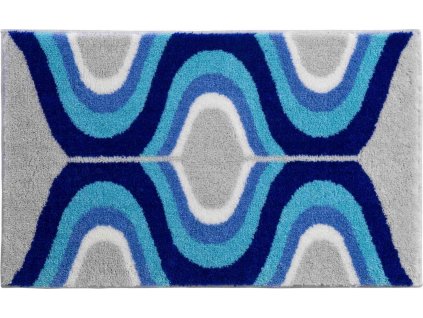 KARIM 18 - Badezimmermatten blau (Grösse 60x100 cm)