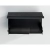OHNE BOHREN Classic Plus - Toilettenpapierhalter mit Ablage, schwarz 4008838279045 Z23885100