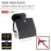 OHNE BOHREN TurboLoc OREA BLACK - WC-Papierhalter, schwarz 4008838295861 Z24295100