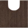 ROMAN LINES - Badteppiche braun (Grösse 50x50 cm mit Ausschnitt für die Toilette)