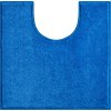 ROMAN - Badteppiche blau (Grösse 50x50 cm mit Ausschnitt für die Toilette)