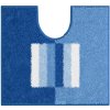 CAPRICIO - Badteppiche blau (Grösse 55x60 cm mit Ausschnitt für WC)