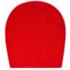 FLASH - Badteppiche rubinrot (Grösse 47x50 cm - für Toilettendeckel oder als Stuhlsitz)