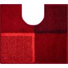 DIVISO - Badezimmermatten rubinrot (Grösse 50x60 cm mit Ausschnitt für die Toilette)