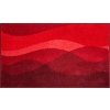 HILLS - Badezimmermatten rot (Grösse 60x100 cm)