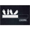 LOADING - Hausmatten und Fußmatten schwarz und weiß (Grösse 40x60 cm)