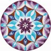 Gratitude - Mandalas Tischsets lila (Grösse ø 60 cm)