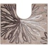 ART - Badteppich taupe-beige (Grösse 50x60 cm mit Ausschnitt für die Toilette)
