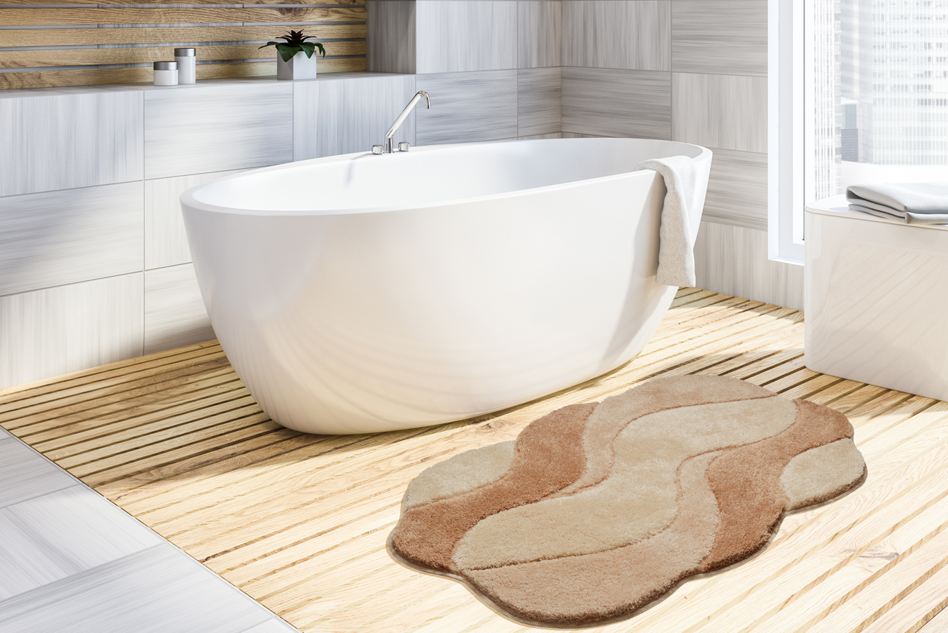 Beige vloerkleden voor een rustig huis