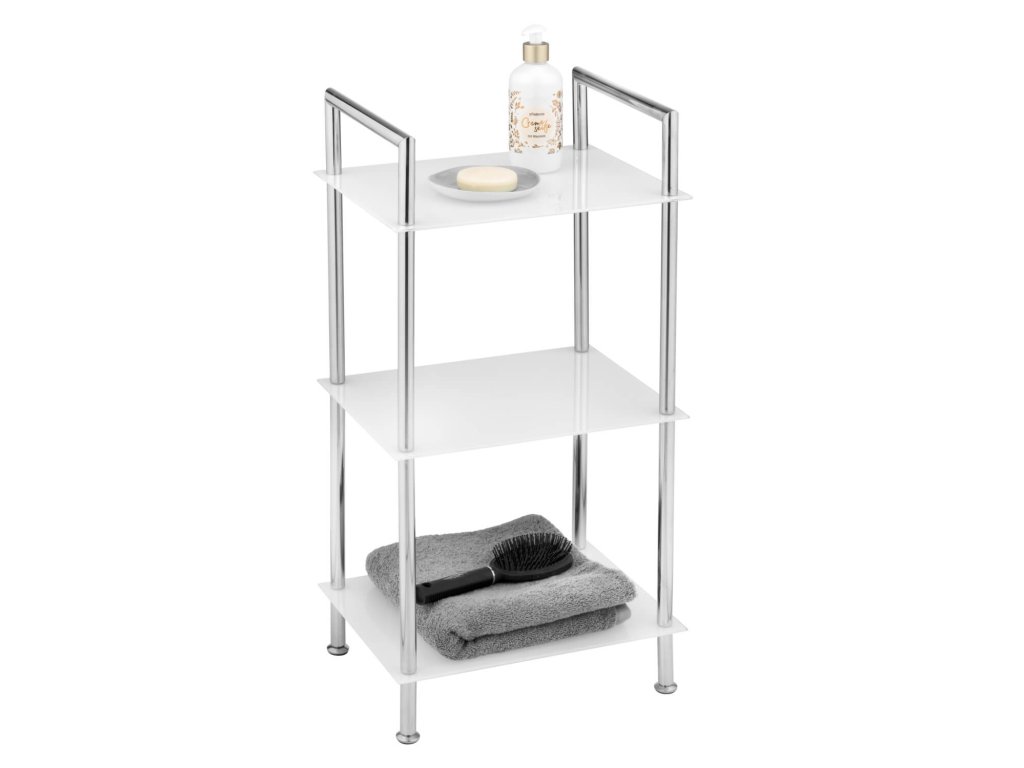 STIJL - Schap met drie etages, chroom