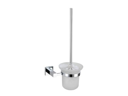 ZONDER BOREN PowerLoc SAN REMO - Toiletborstel, glanzend metaal