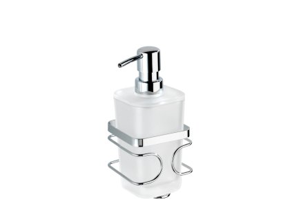 OHNE BOHREN Premium - Zeepdispenser, glanzend metallic