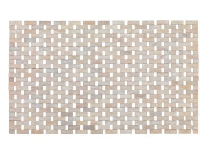 Badkamermat bamboe 50x80 cm, wit