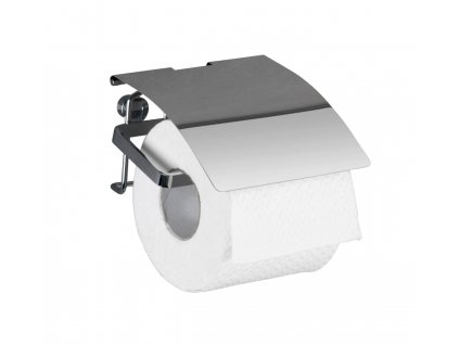 OHNE BOHREN Premium - Toiletrolhouder, glanzend metallic