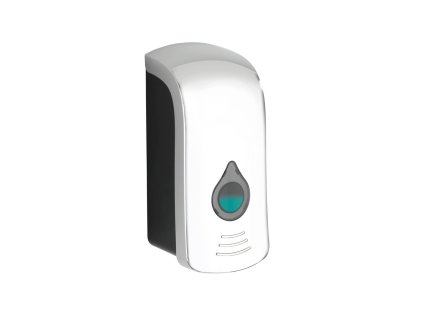 RANERA - Zeep- en ontsmettingsdispenser, glanzend metaal