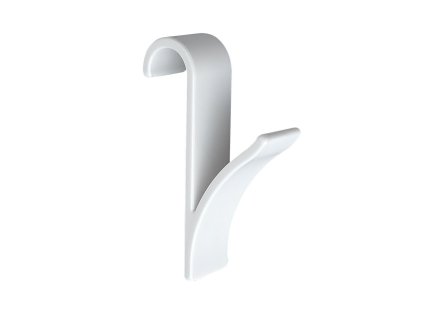 Haak voor geribbelde radiator 2st, wit
