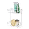 OHNE BOHREN Classic Plus - Hoekplank, twee planken, wit