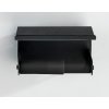 OHNE BOHREN Classic Plus - Toiletrolhouder met planchet, zwart 4008838279045 Z23885100