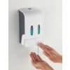 TARTAS - Zeep- en ontsmettingsdispenser met dubbele kamer, wit 4008838328132 Z24591100