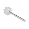 Roestvrijstalen steel en borstel 75 mm wit 4008838357637 z25108100