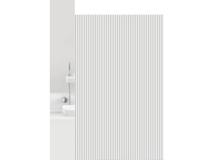VERTICAL - Zasłona prysznicowa 180x200 cm, biało-szara