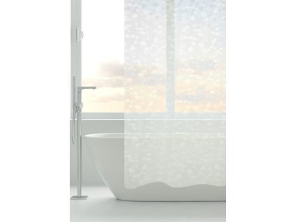 GRANDECO - Zasłona prysznicowa 180x200 cm, perłowy
