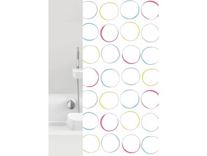 LENTILS - Sprchový záves 180x200 cm, viacfarebný